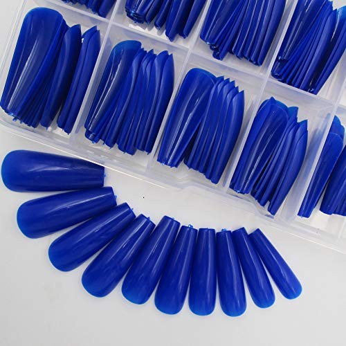 Royal Blue Ballerina Coffin Press on Nails 2026-04-27 – Long Ballerina Fake