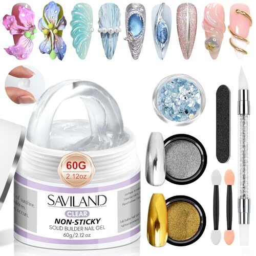 Solid Builder Nail Gel – 60g Large Capacity 3D Nail Gel Sculpting Gel for