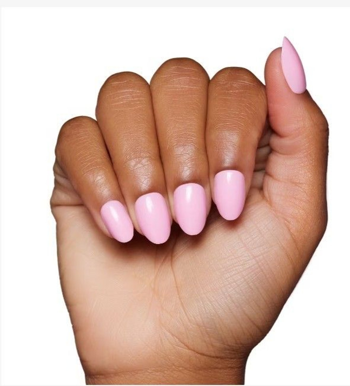Glamnetic Premium Nails, Think Pink , Solid Opaque, Light Pastel Pink, Short NIB