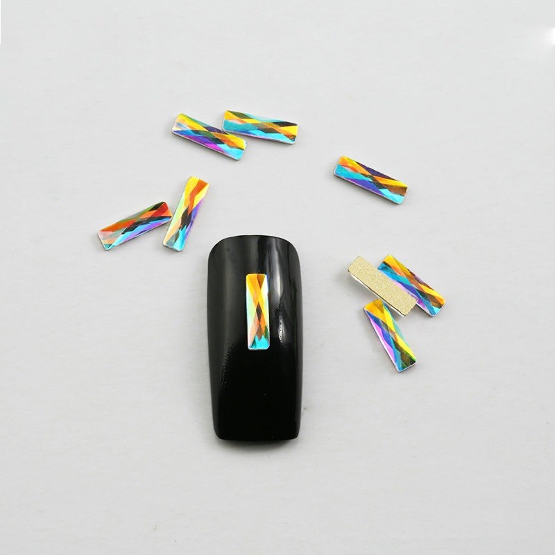 20 50pcs Nail Art Rhinestones Glitter Diamond Crystal Gem 3D Tips DIY Decoration