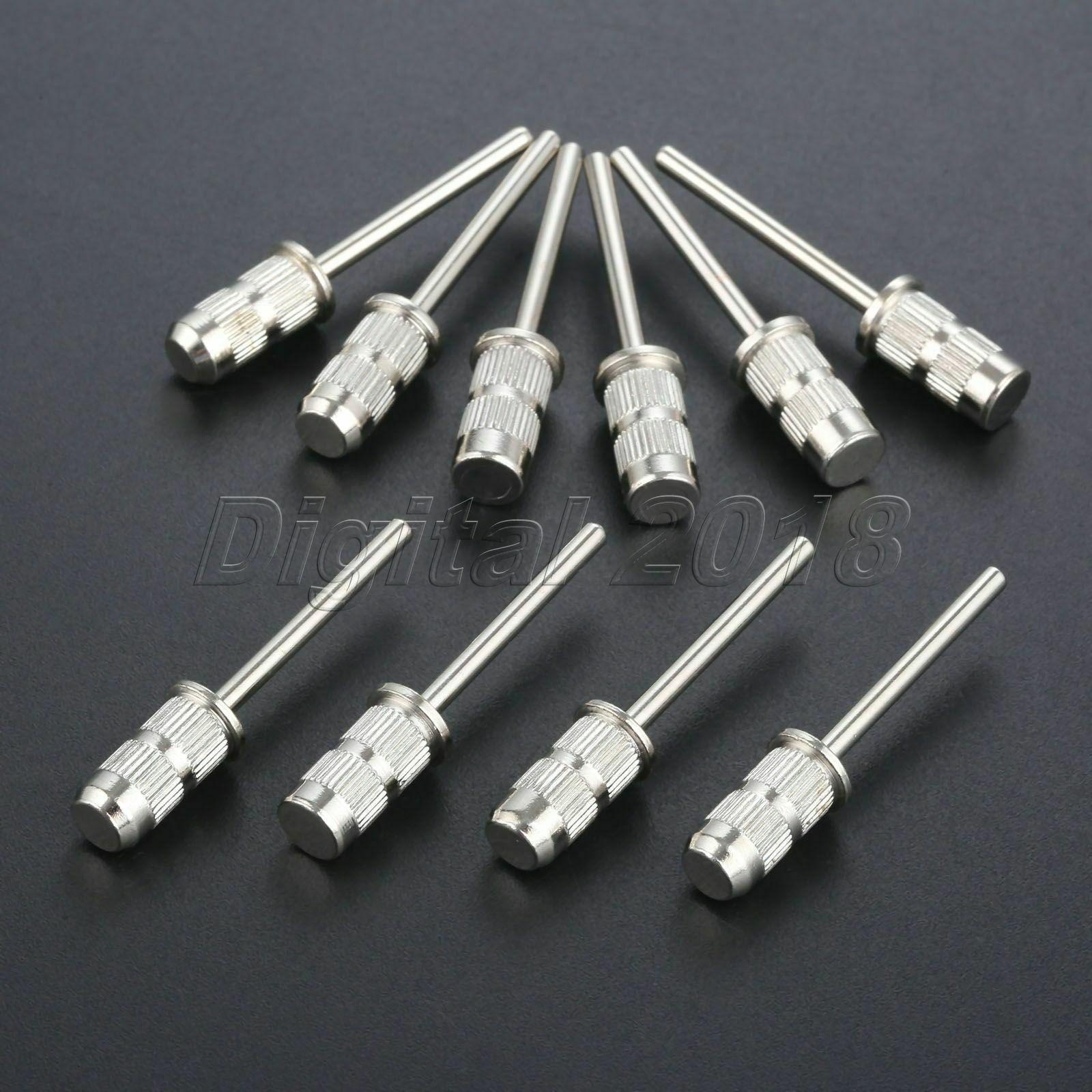 10Pcs/Set Drill Mandrel Bit Nail Sanding Drum For Sanding Band Manicure Pedicure