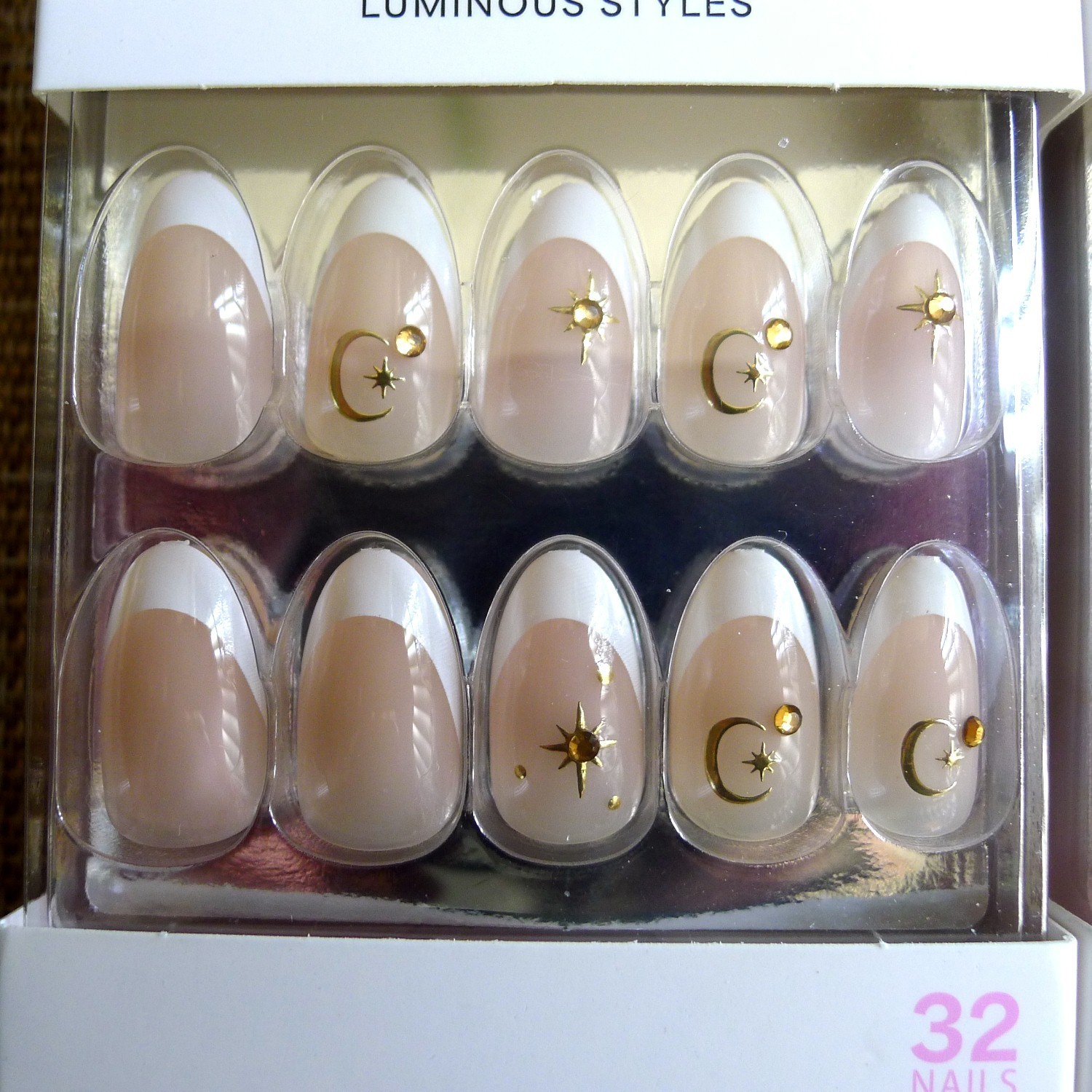 Kiss Nails Glam 3D Jeweled and Core French for Home Manicure