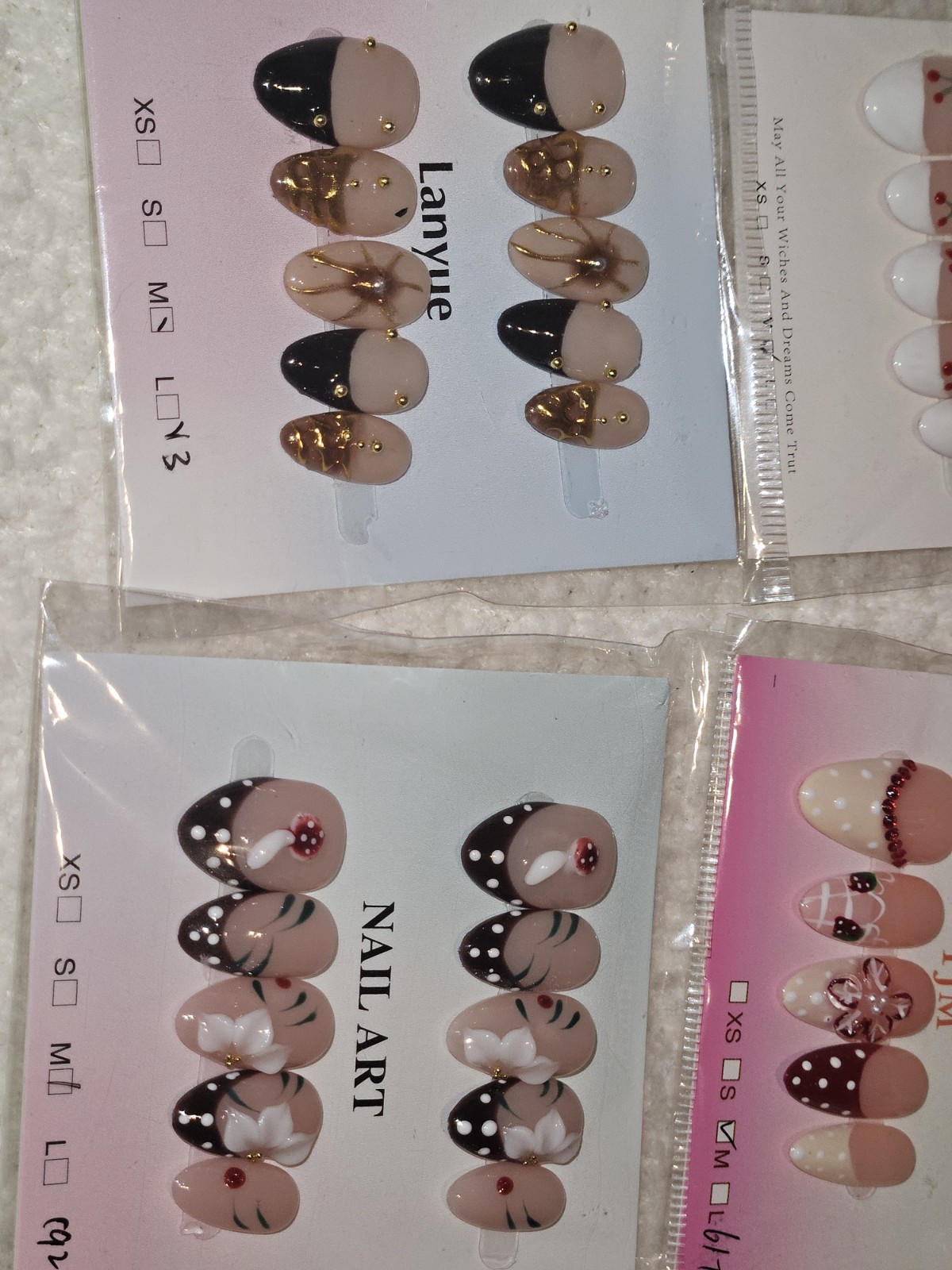 Press On Nail Bundle Medium Size 13 Sets