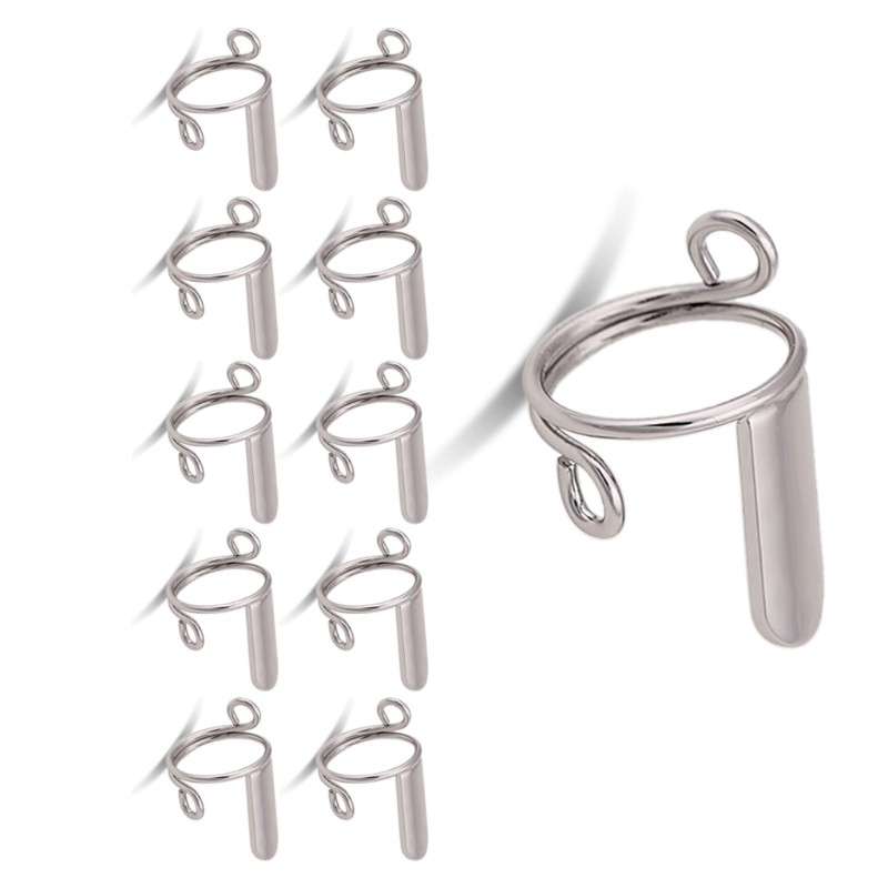 Adjustable Nail Rings for Acrylic Nail,Press on Nail Metal Fingernail Rings