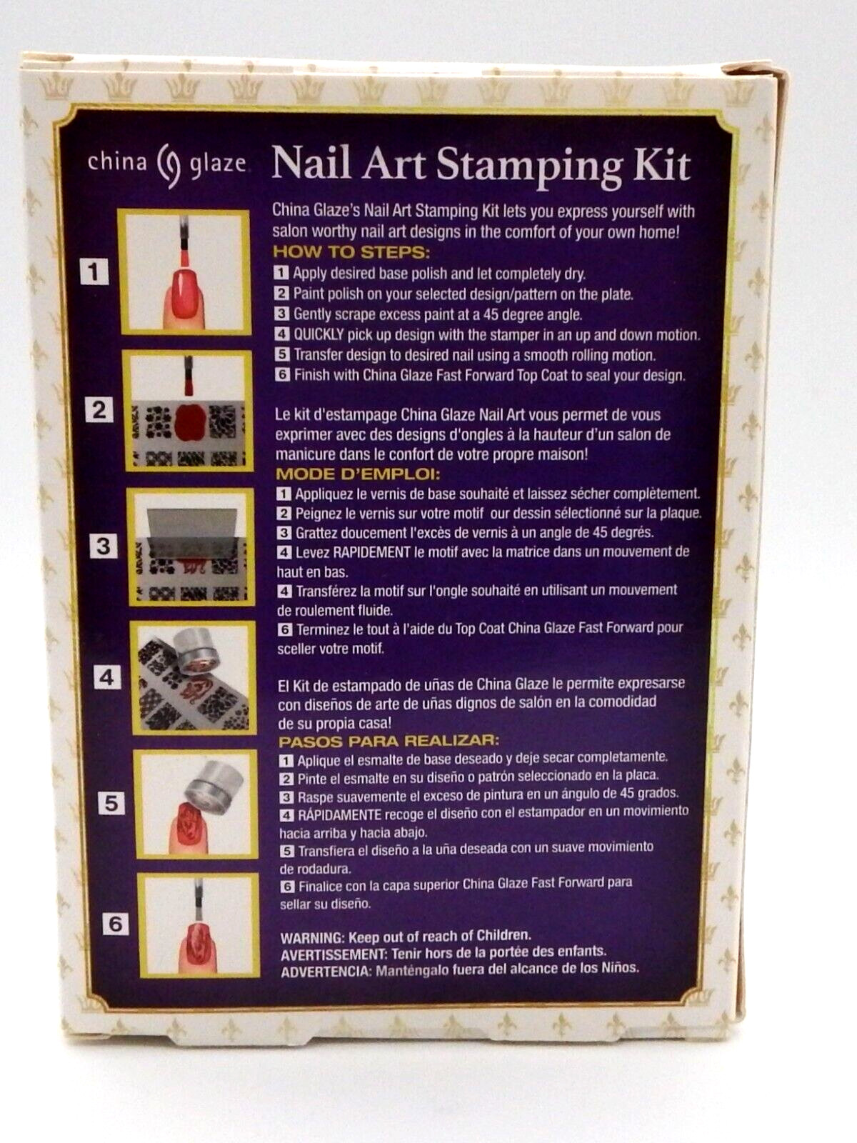China Glaze Jewels Royale Nail Art Stamping Kit