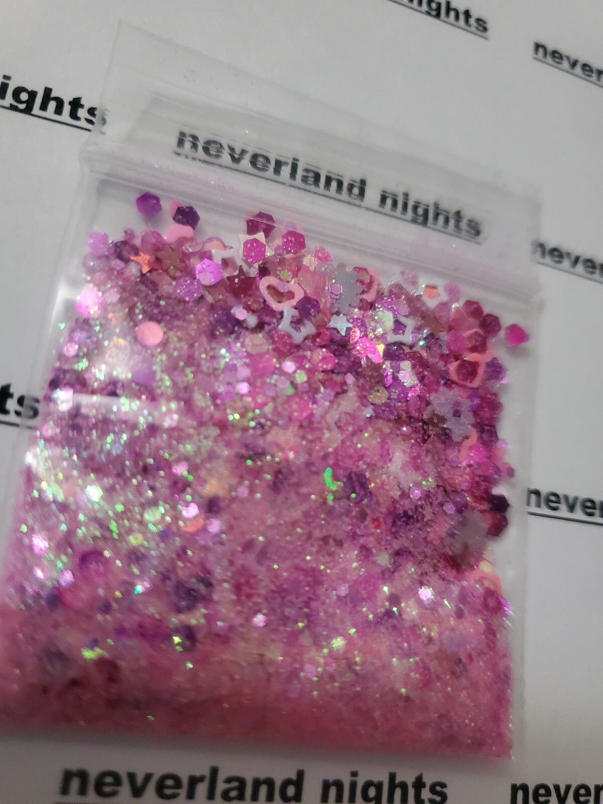 Bubblegum Pink | Iridescent Glitter Mix|Nail Art|Acrylics & Gels |Princess nails