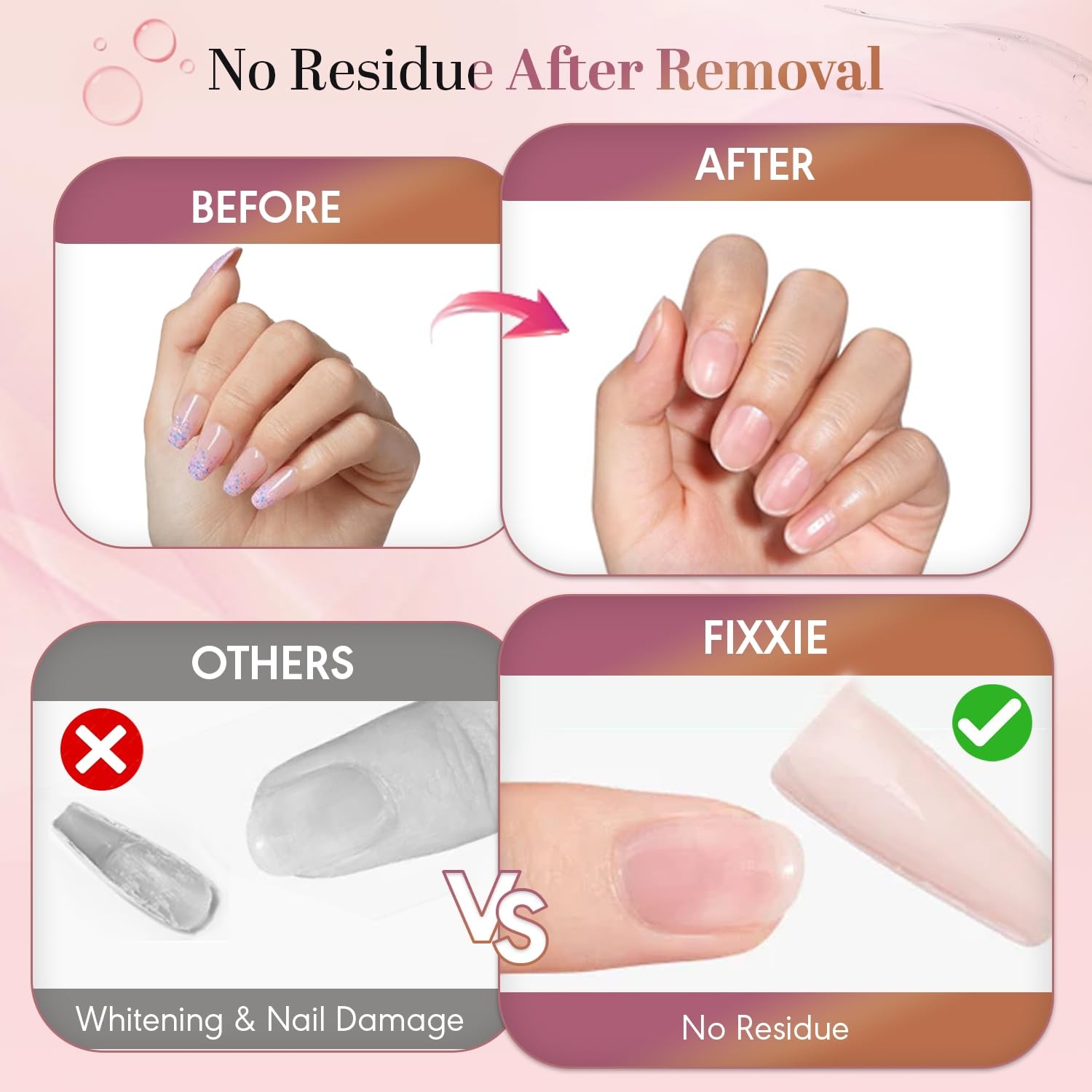 Super Strong Nail Glue Gel with Remover 15g/15ml Extra Strong UV Free Nail Gl…