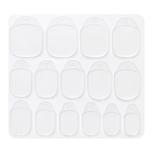600pcs Nail Adhesive Tabs Kit – 15 Sizes Press On Stickers, 40 Sheets Reusable