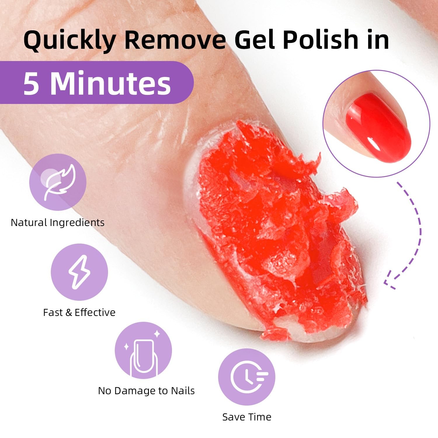 JODSONE 18ml Gel Nail Polish 0.61 Fl Oz (Pack of 1), 18ML Removers