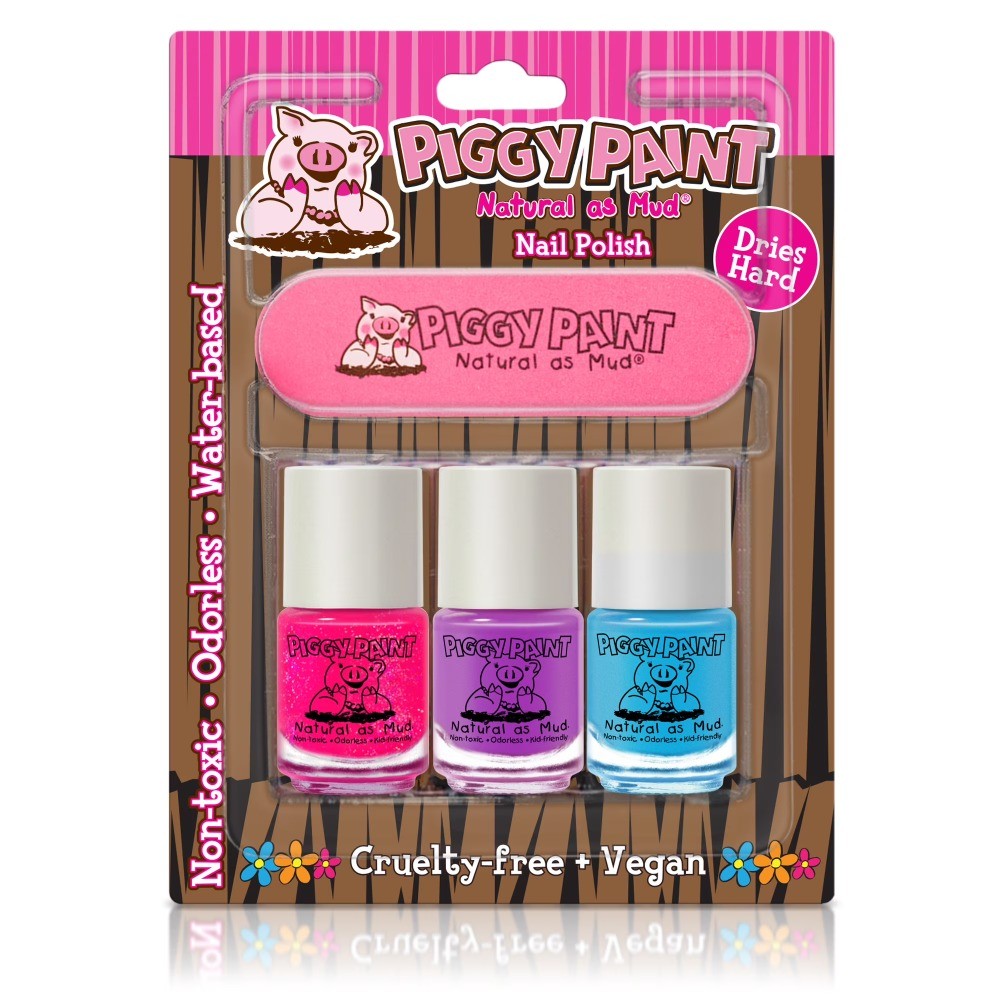 (3 pack) Paint Set of 3 Non-toxic Nail Polish Kit for Kids