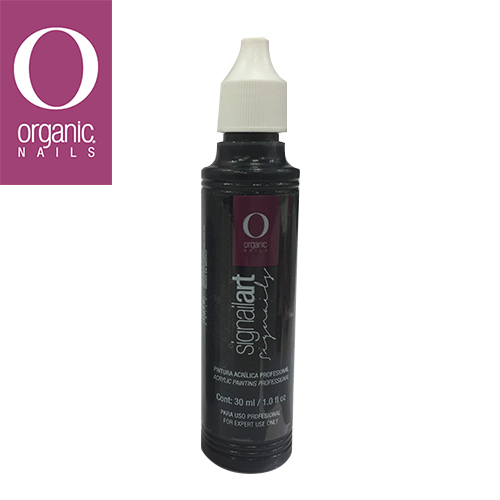 Organic Nail – Pintura Acrilica On Signailart – Negro Intenso 30ml (ORG67001)