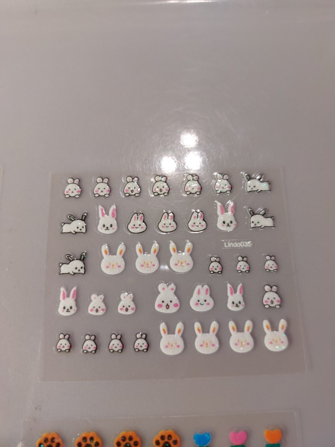 4 X Small Sheets Of Cute Nail Art Stickers (Dn227) New