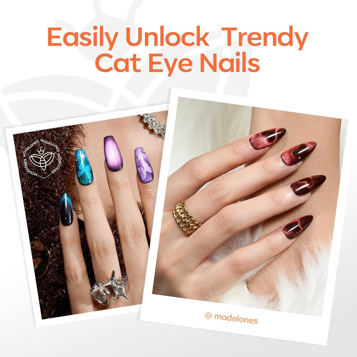Strong Black Cat Eye Magnet Set Double Headed Magnetic Nail Art Tool