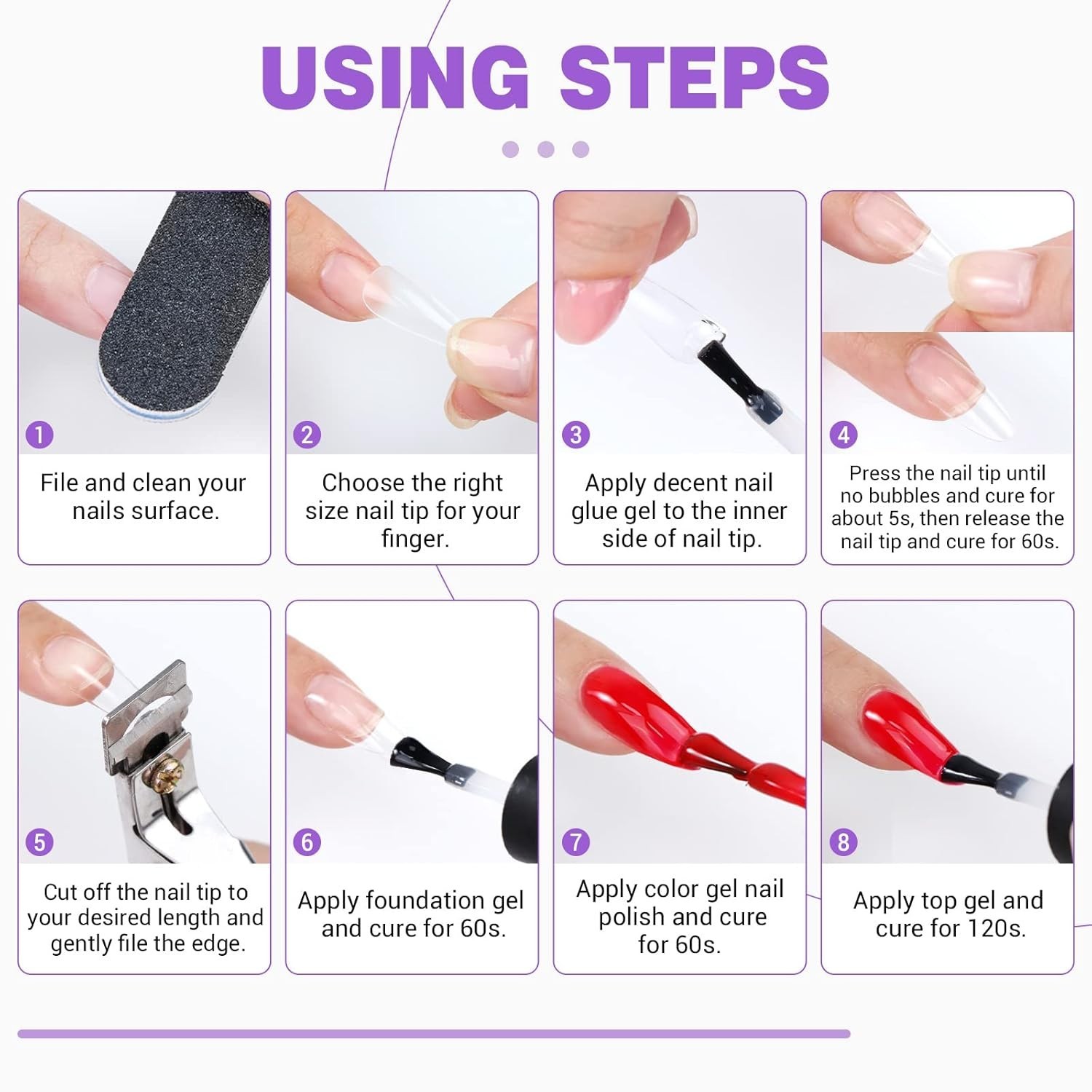 UV Gel Nail Glue & Mini Lamp Kit: Flawless Extensions for DIY Enthusiasts