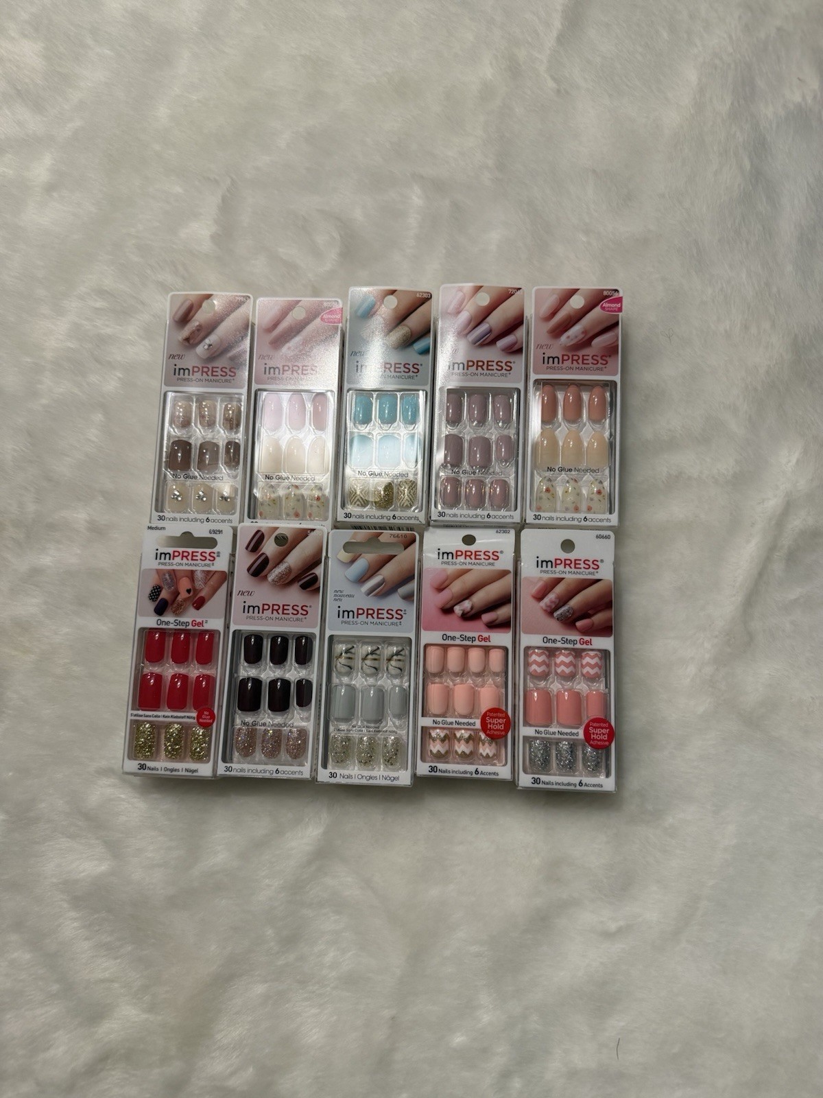 ( Lot Of 100 ) Kiss imPRESS Nails Mixed LOT**NEW DESIGNS****