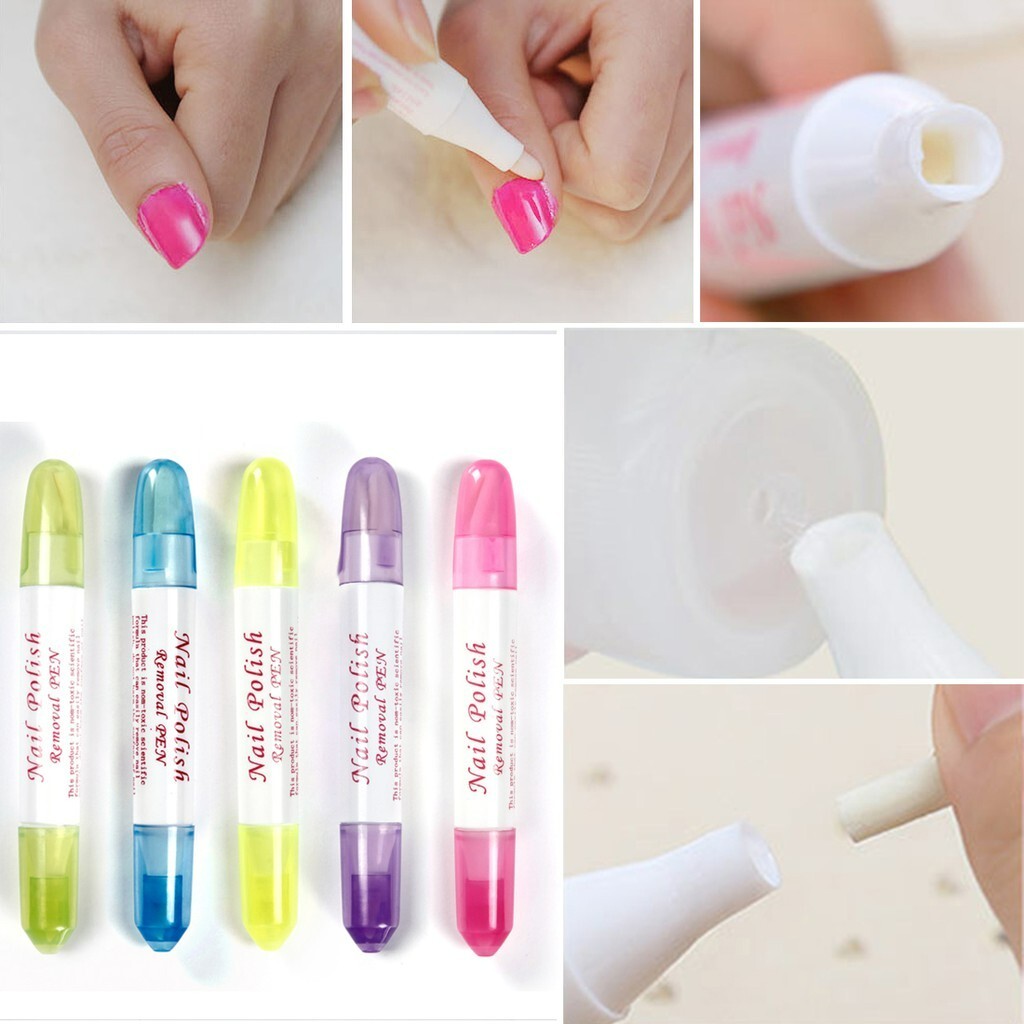 1 Pc of Nail Polish Remover Corrector Pen Art Varnish Correction + 3 Tips FREE