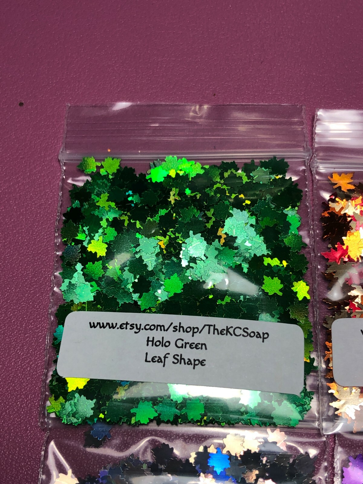 Solvent Resistant Holo Fall Leaf Glitter U Choose Color Nail Art Face Crafts USA