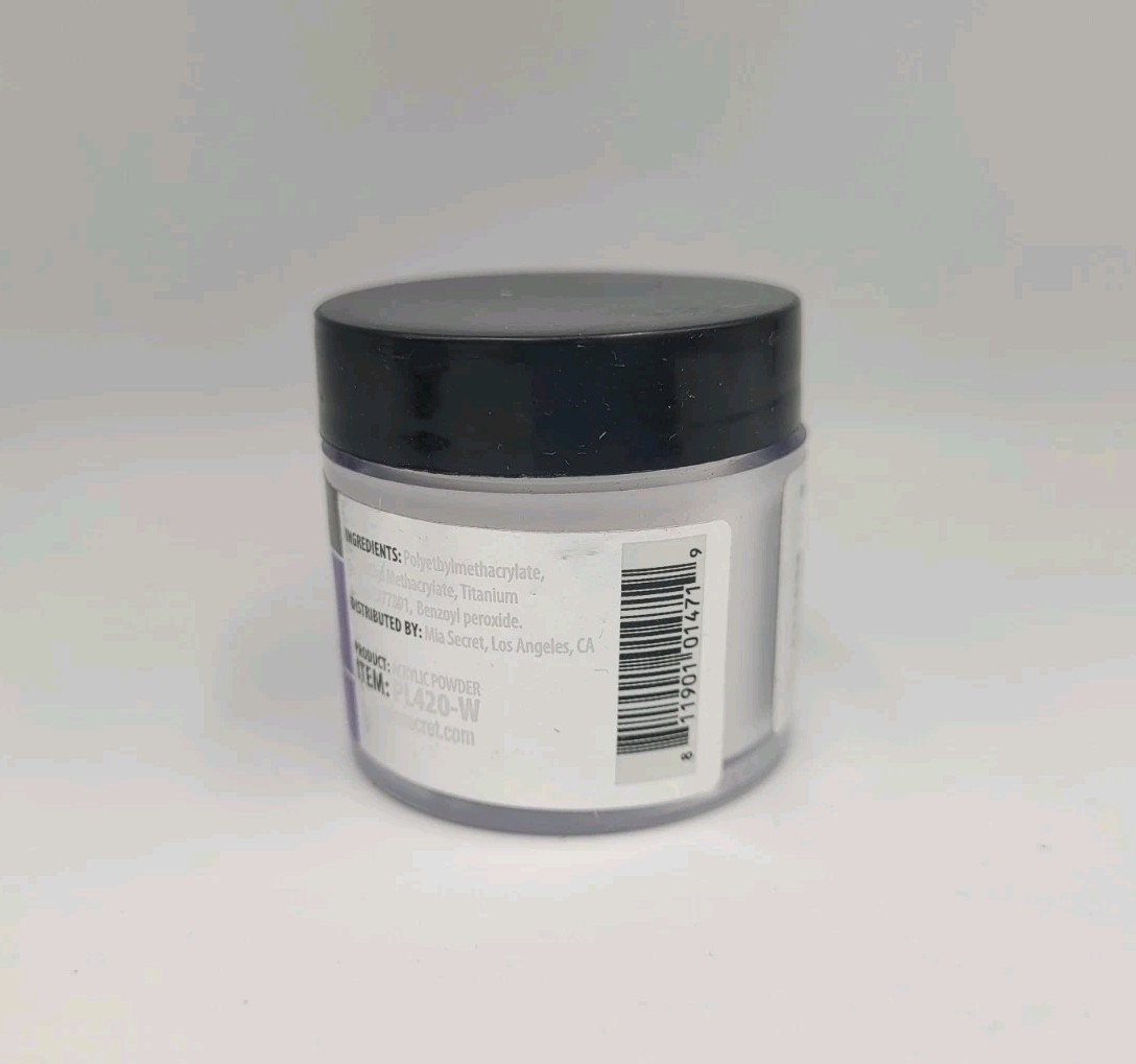 Mia Secret White Acrylic Powder French 3D (1oz)