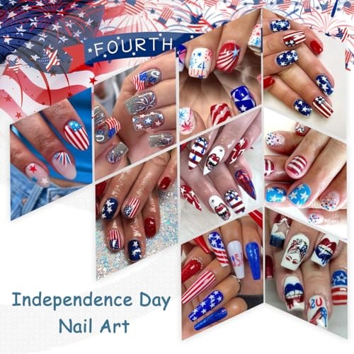 8 Sheets American Independence Day Nail Art Independence Day Sticker-1