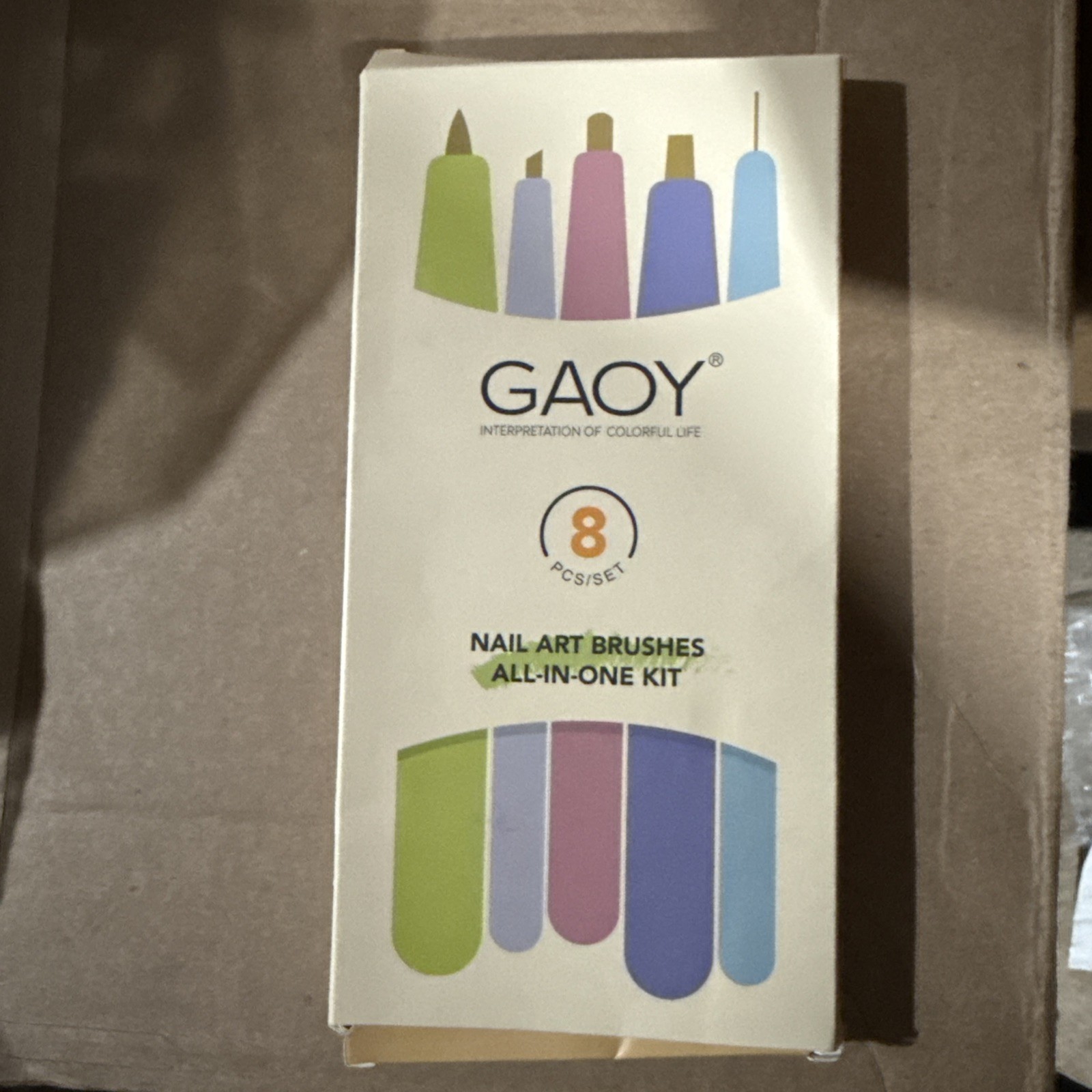 GAOY 8 Pcs Nail Brushes for Nail Art, Nail Design Tools for Nail Detail Paint…