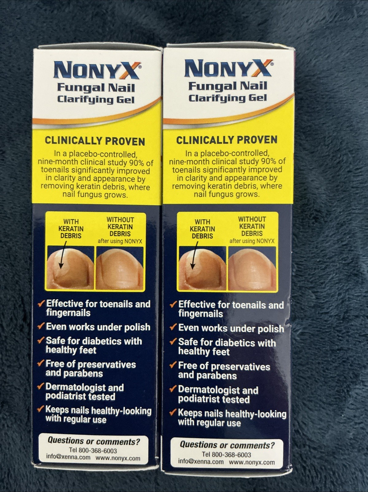 NONYX Fungal Nail Clarifying Nail GEL Treatment, 4 oz EA (2PK BUNDLE)exp12/2027