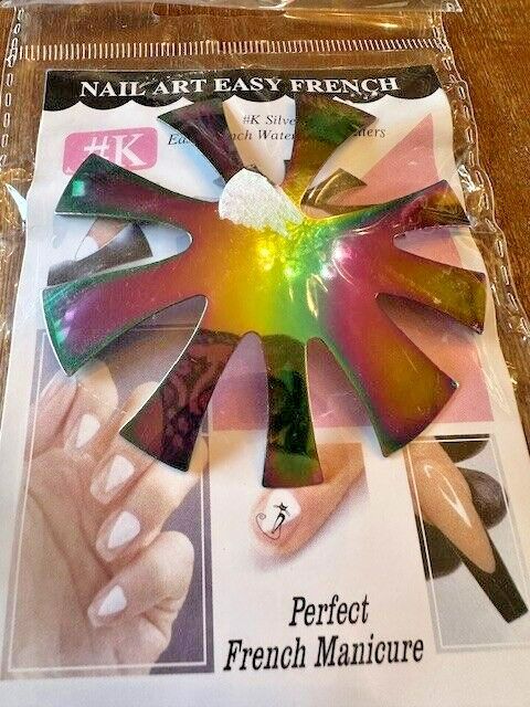 Nail Art Easy French Metal Template Oval V French Acrylic Water Drop Cutters LOT