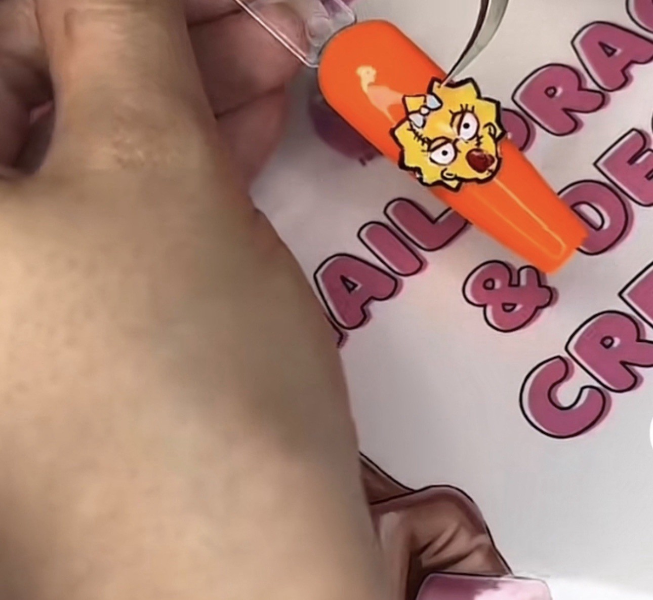 Reusable Nail art workbook practice stencil sticker maker nail design template