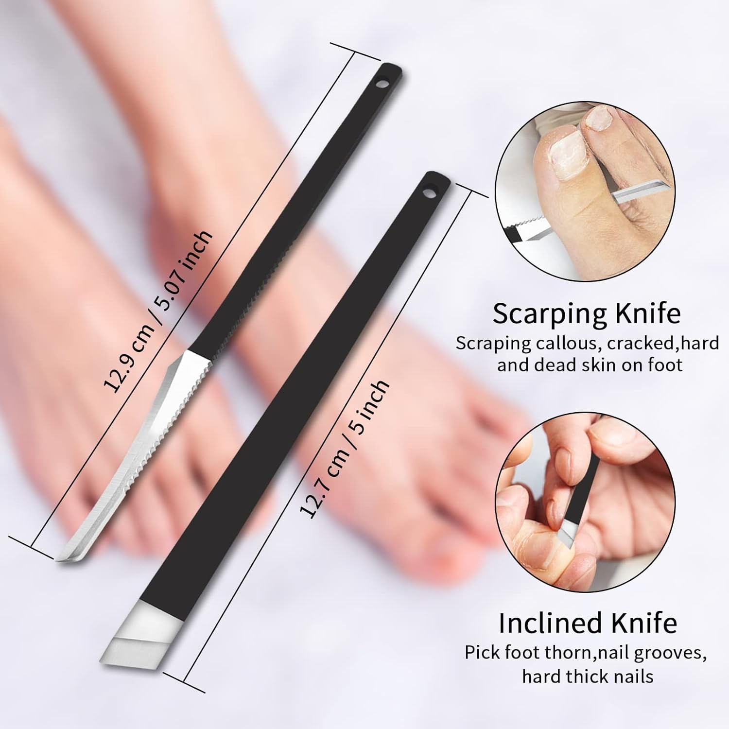 Mani Tools Pedi Tools-Multi-Funct Double End Nail Lifter,