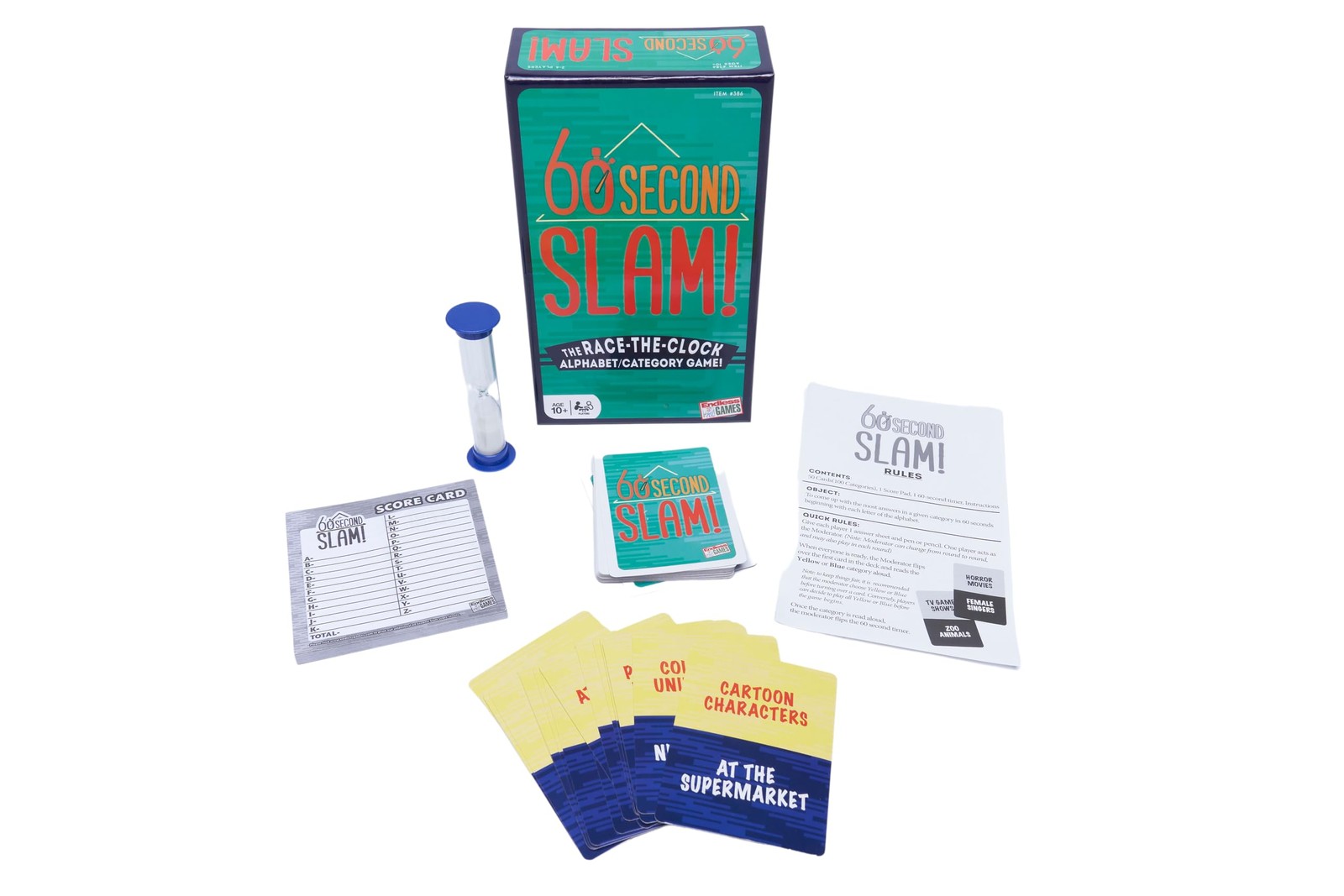 60 Second Slam! – Family Board Game Medium, Multi Color