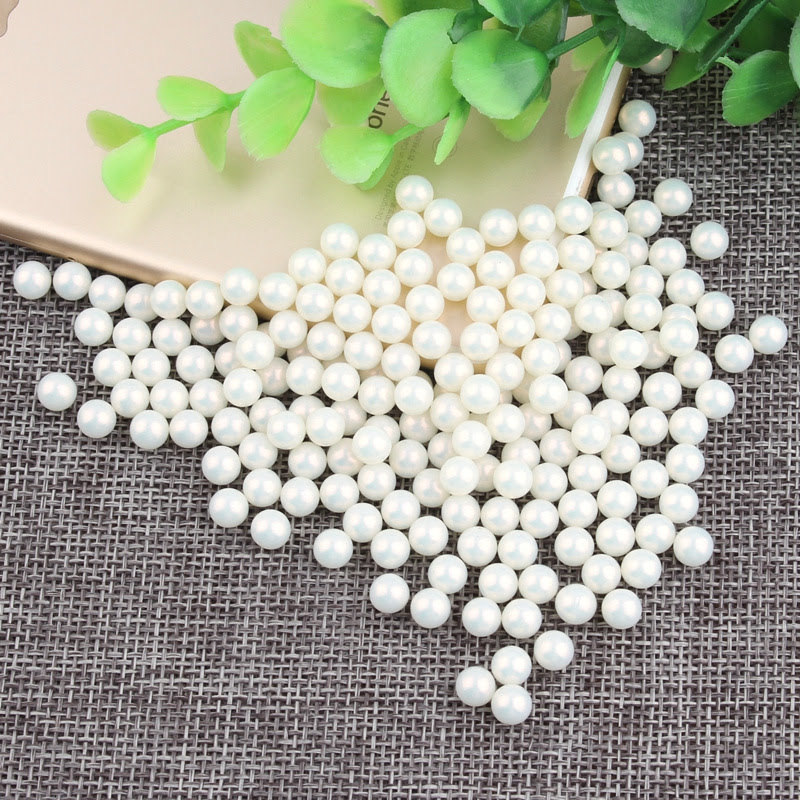 50pcs New 3D 2.5/3/4mm Gradient Colorful Mermaid Pearl Bead Ball Nail Art Decor