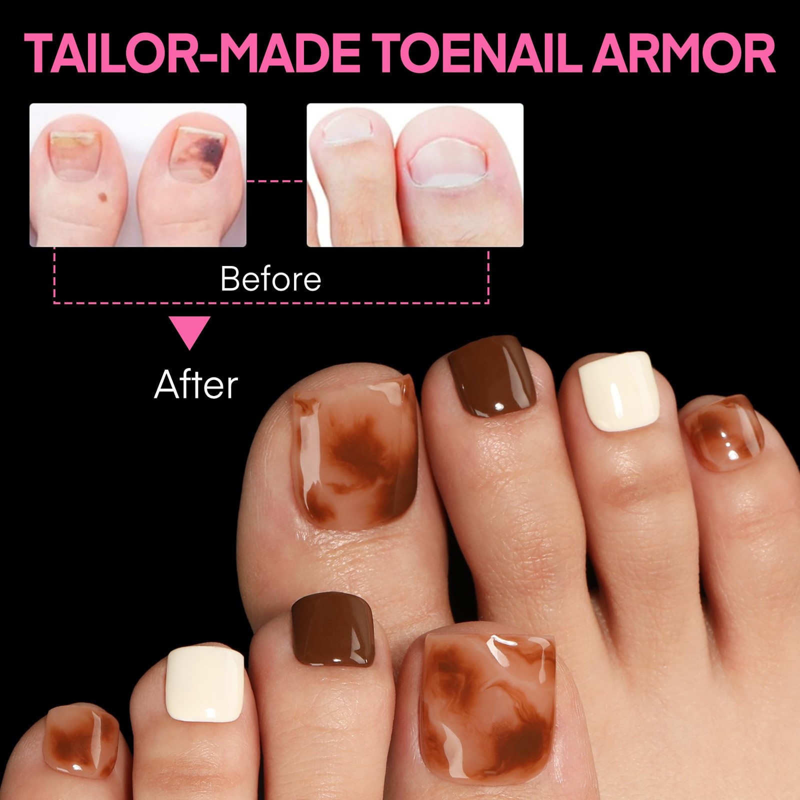 UNA GELLA Square Toe Nail Tips 216Pcs 15Sizes 216 Piece Assortment, Clear
