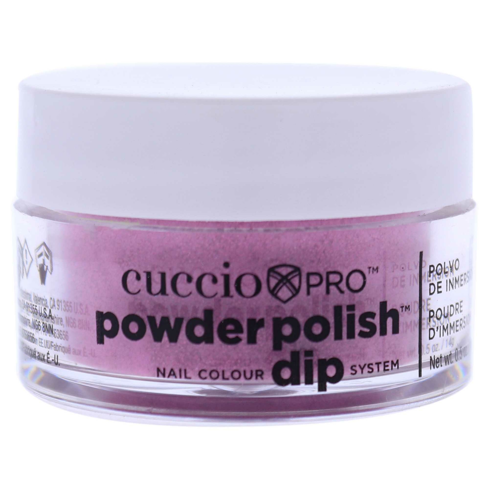 Pro Powder Polish Nail Colour Dip System – Deep Pink With Pink Glitter – 0.5 oz