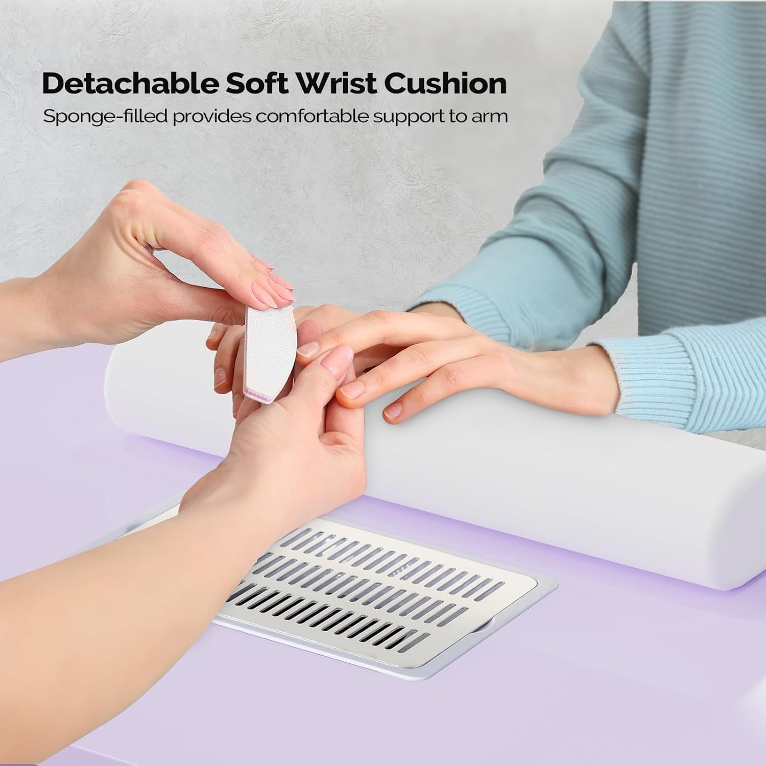 Manicure Table Nail Desk Nail Table Station with Dust Collector for Beauty Salon