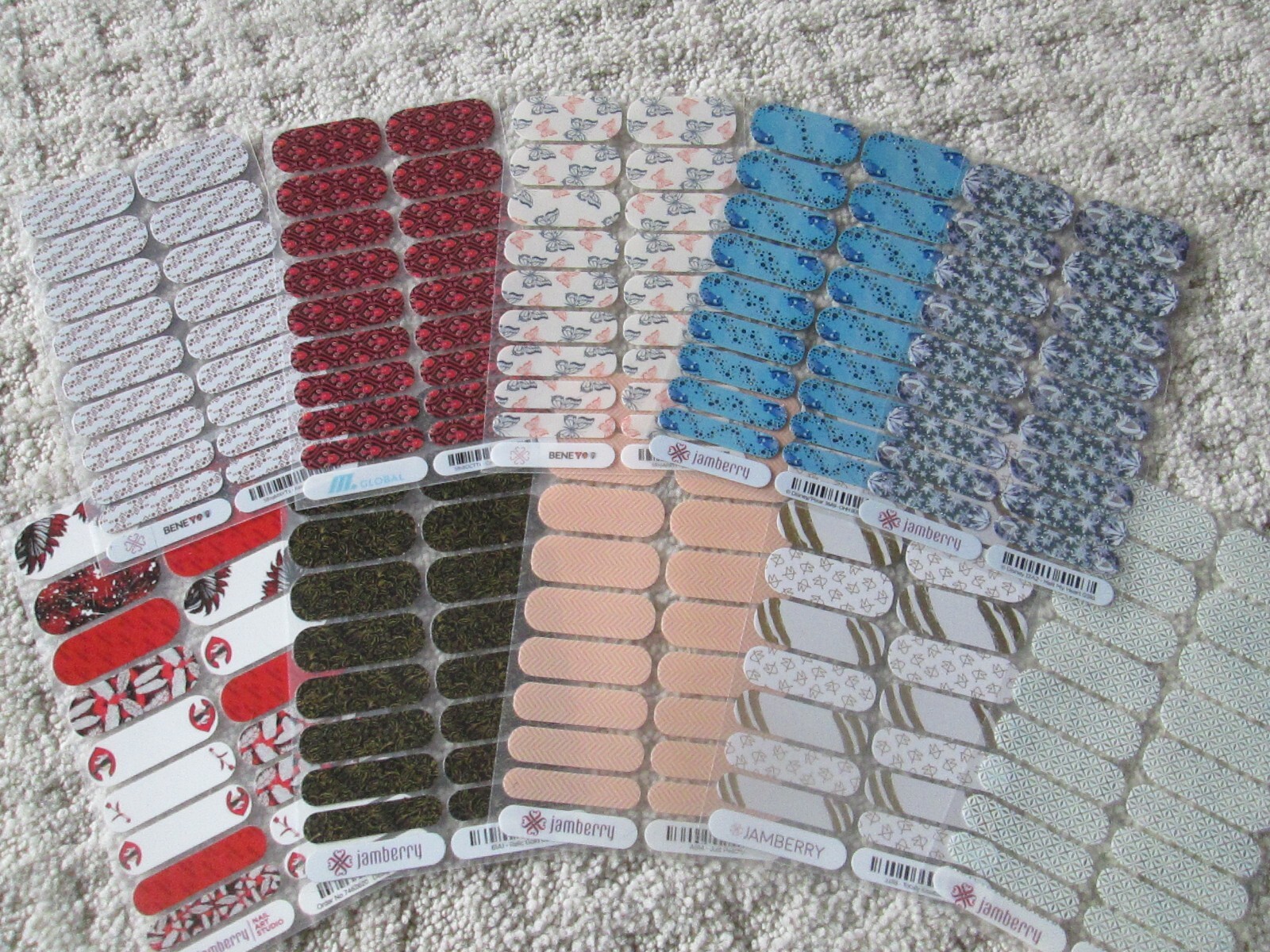 Jamberry Huge Nail 112 Half Sheets/ 10 Full Size/ Petite Juniors/ Tools/Partials