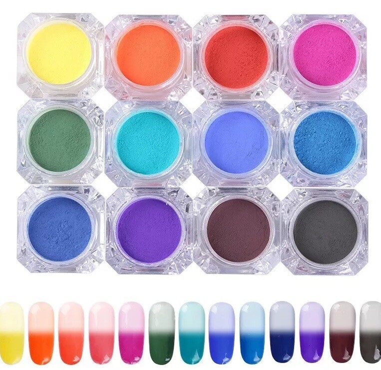 Thermochromic Pigment Thermal Colours Change Temperature Nails Powder 31 degree