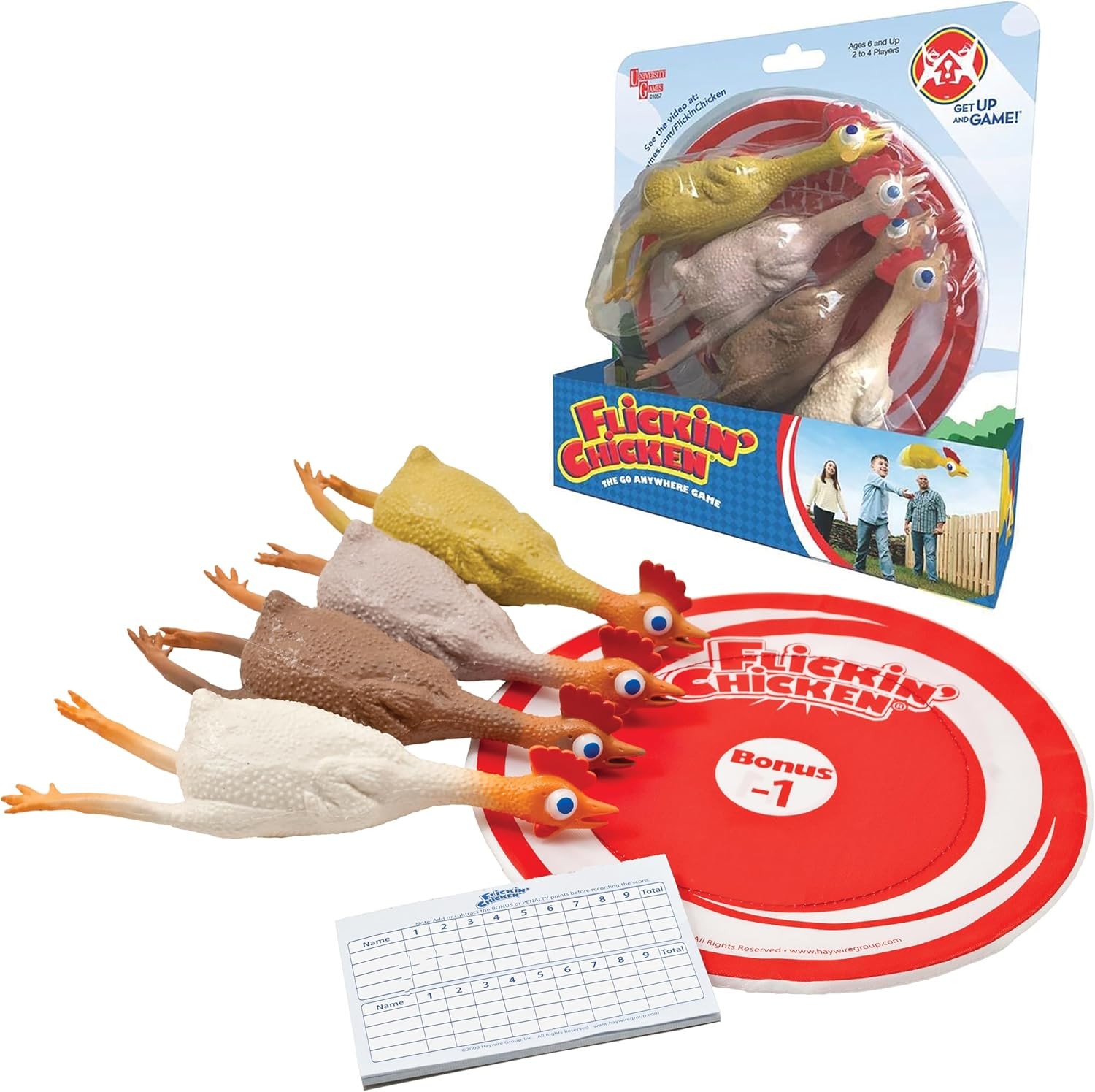 University Games, Flickin Chicken Indoor Outdoor Target Toss Game, The Game