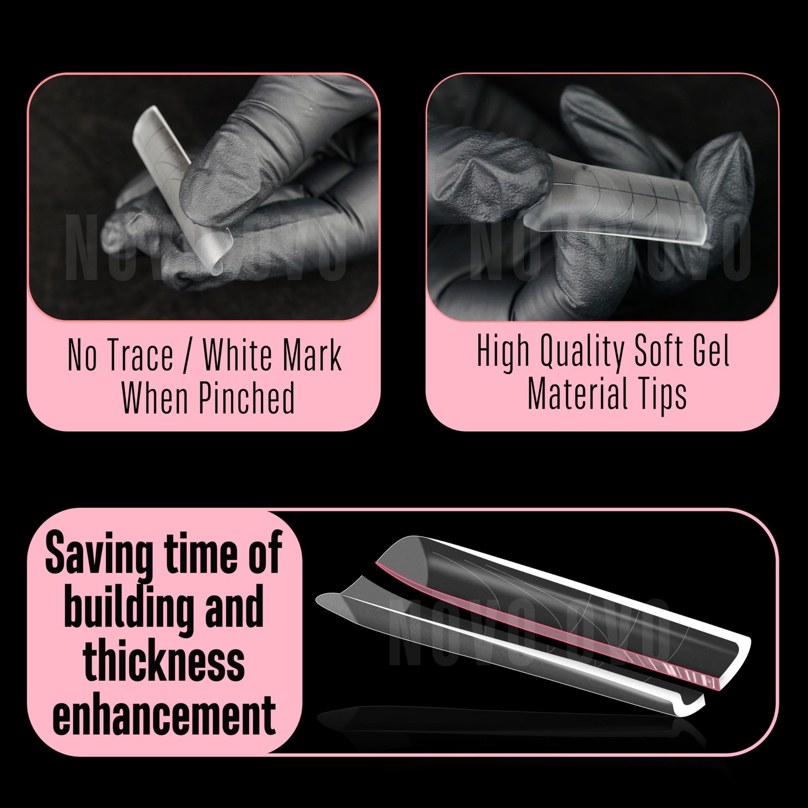 XXL Sharp Square Natural (not Sculpted) Nail Tip, Extra Thick False Nails Pre…