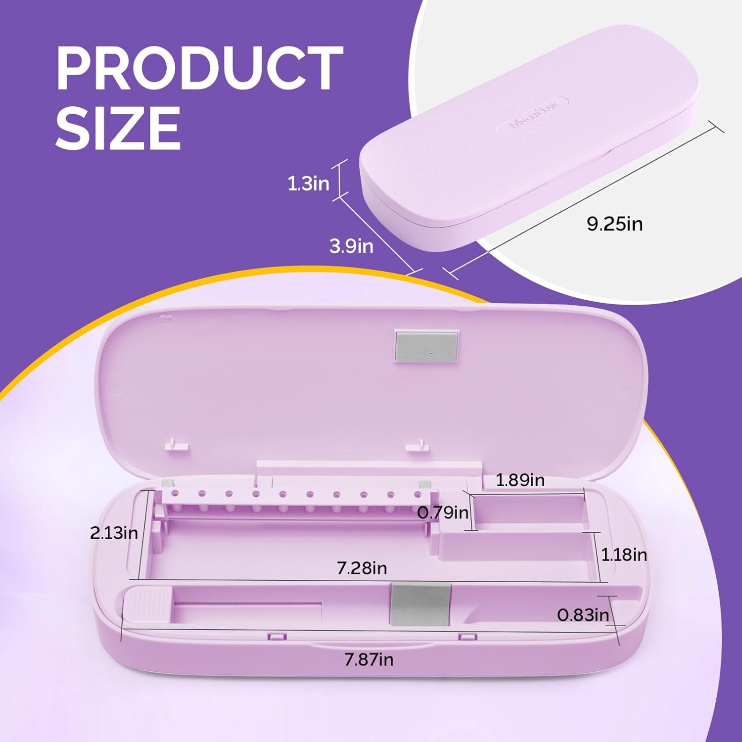 Acrylic Nail Tool Stora Box, Portable Dustproof Stand