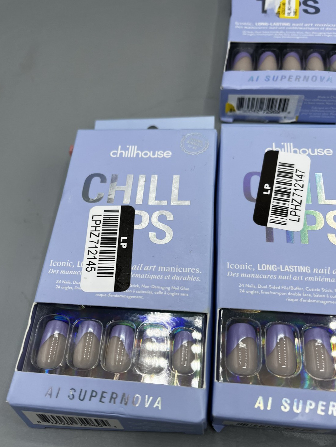 Lot of 4 Chillhouse Chill Tips Art Press Ons Kit With Glue Included AI Supernova