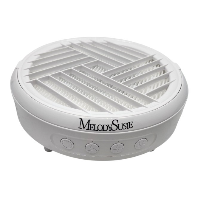 MelodySusie HPro Nail Dust Collector 3800RPM 3 Speed Portable Vacuum Fan (White)