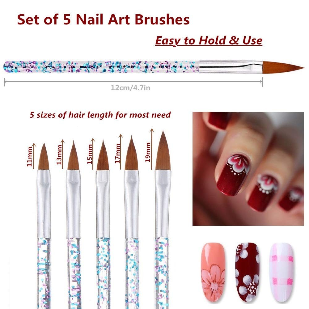 31pcs Nail Art Brushes, Nail Art Tool Set, Dotting Tools, Dust Brush, Striping..