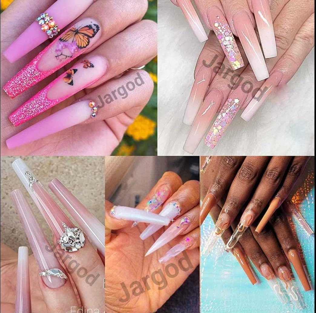 500pcs XXL Flat French Coffin Half Cover False Fake Nail tips