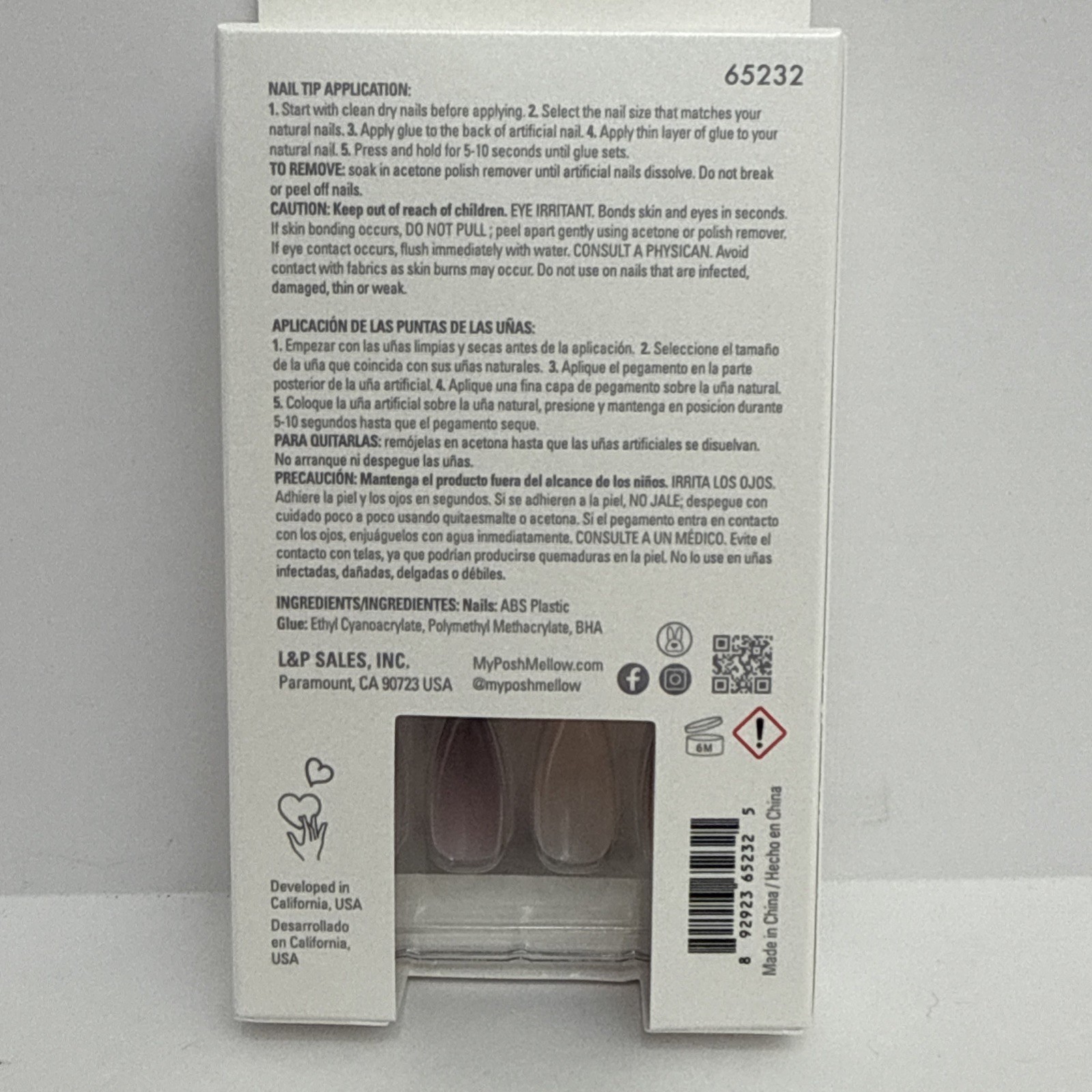 Poshmellow Maison Deluxe 24 Nails Glue Included – By The Rose #65232