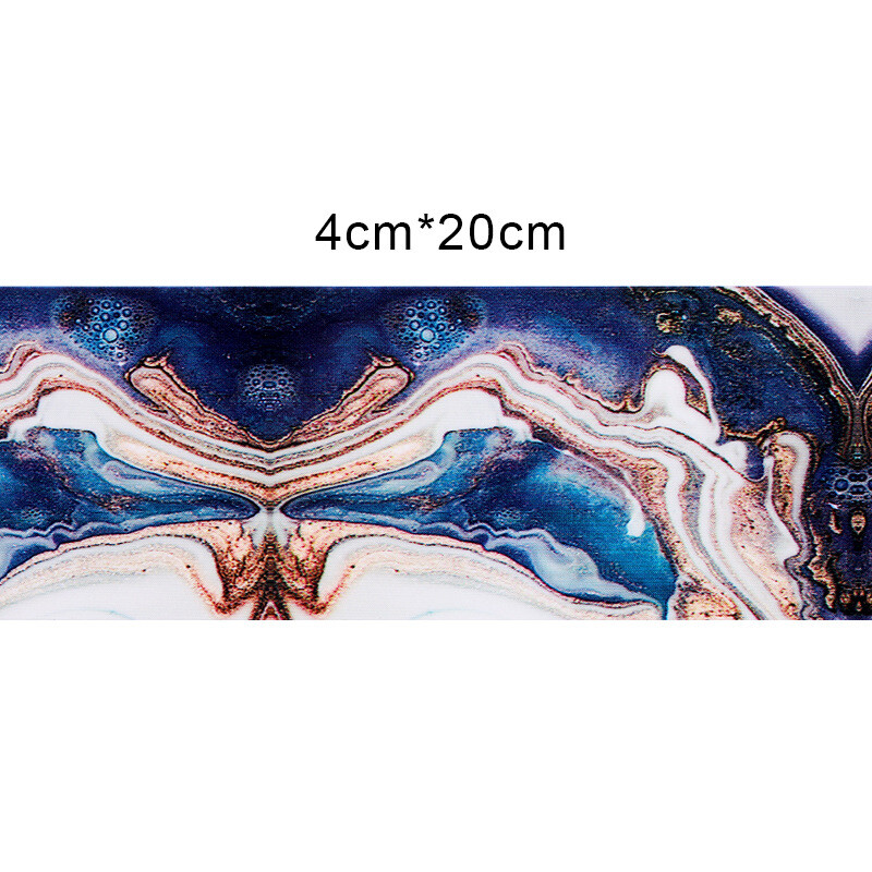 Nail Stickers Transfer Color Decals Nail Art Decor Tips Marble Flower 10Pcs Foil