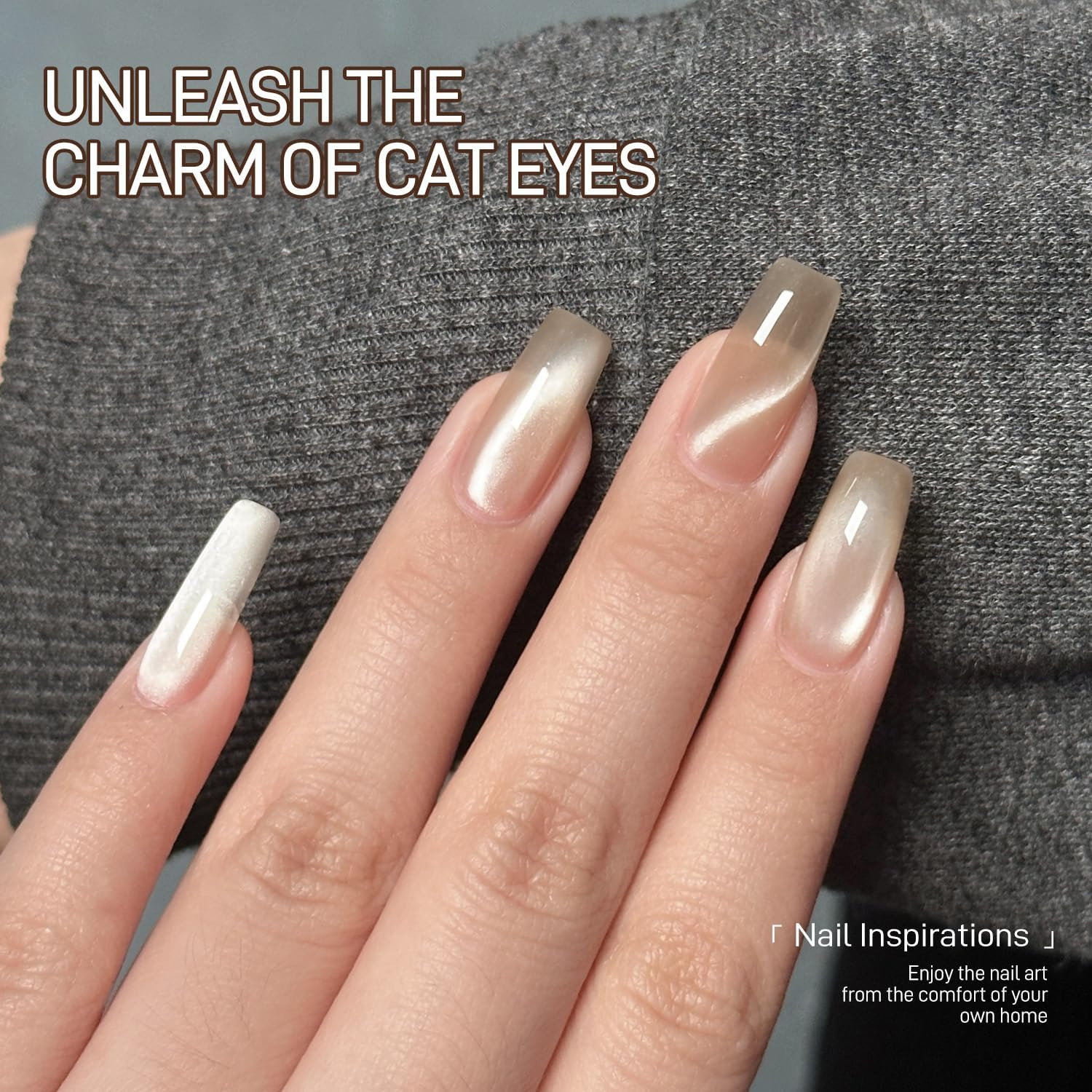 GAOY 3-In-1 Cat Eye Magnet for Nails, Cigar Shape Nail Magnet, Multi-Function Na