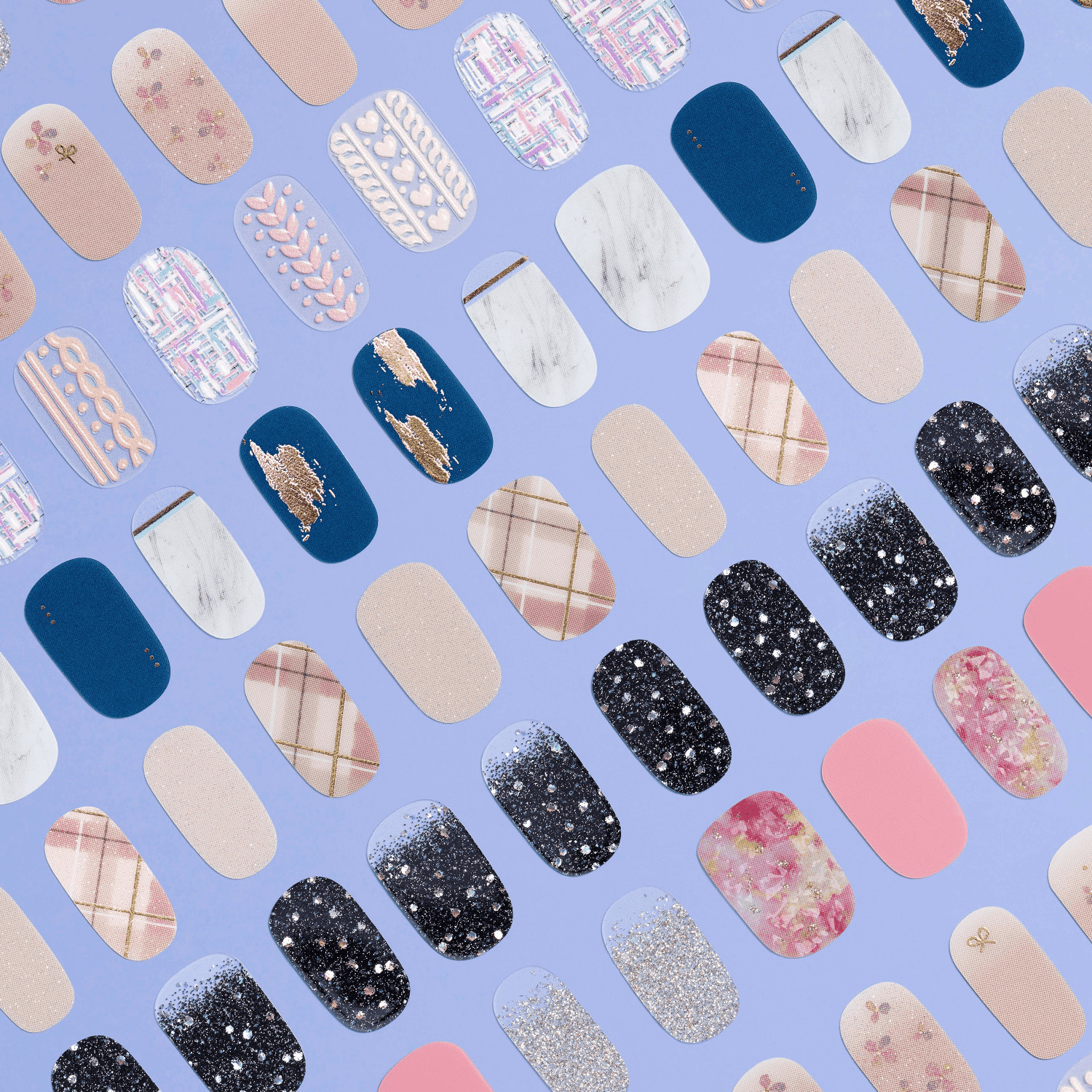 Sally Hansen Salon Effects Nail Strips | No UV Light Needed, A-List Ruby, 32pcs