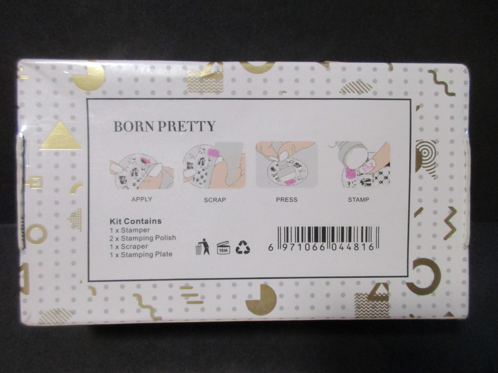 Born Pretty Nail Art Stamping Kit Sealed w/ 4 Plate Bundle New Never Used