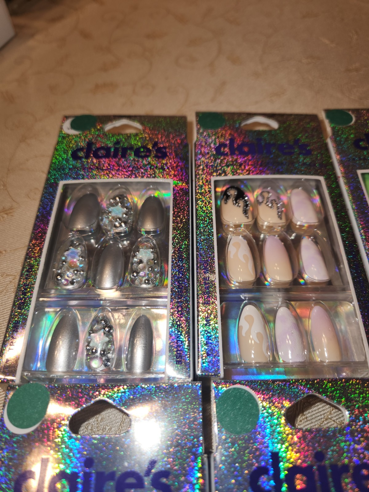 Claire’s Lot Of 8 Sets Of Artificial Nails- Multiple Designs