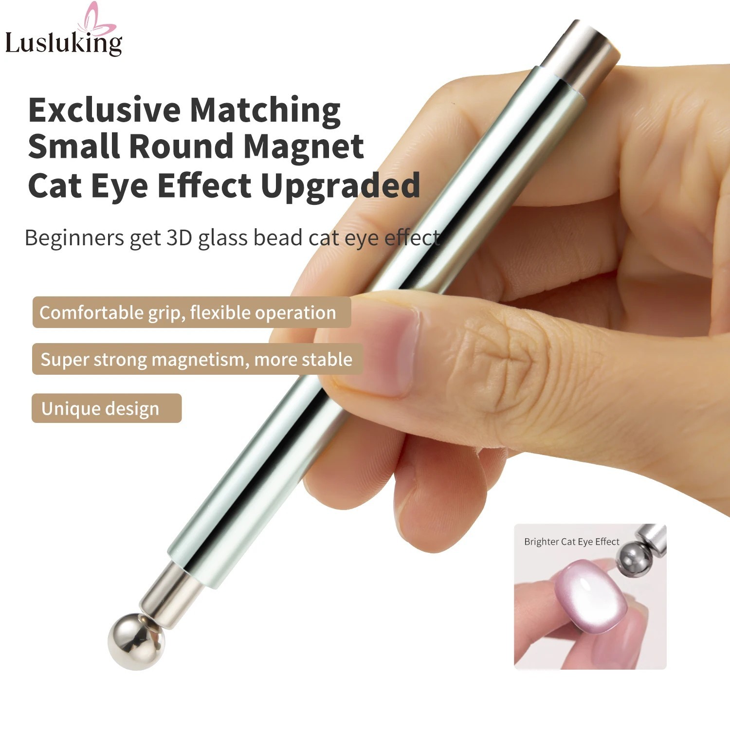 Cat Eye Nail Magnet Stick Ball Tool for UV Gel Polish Nail Art UK
