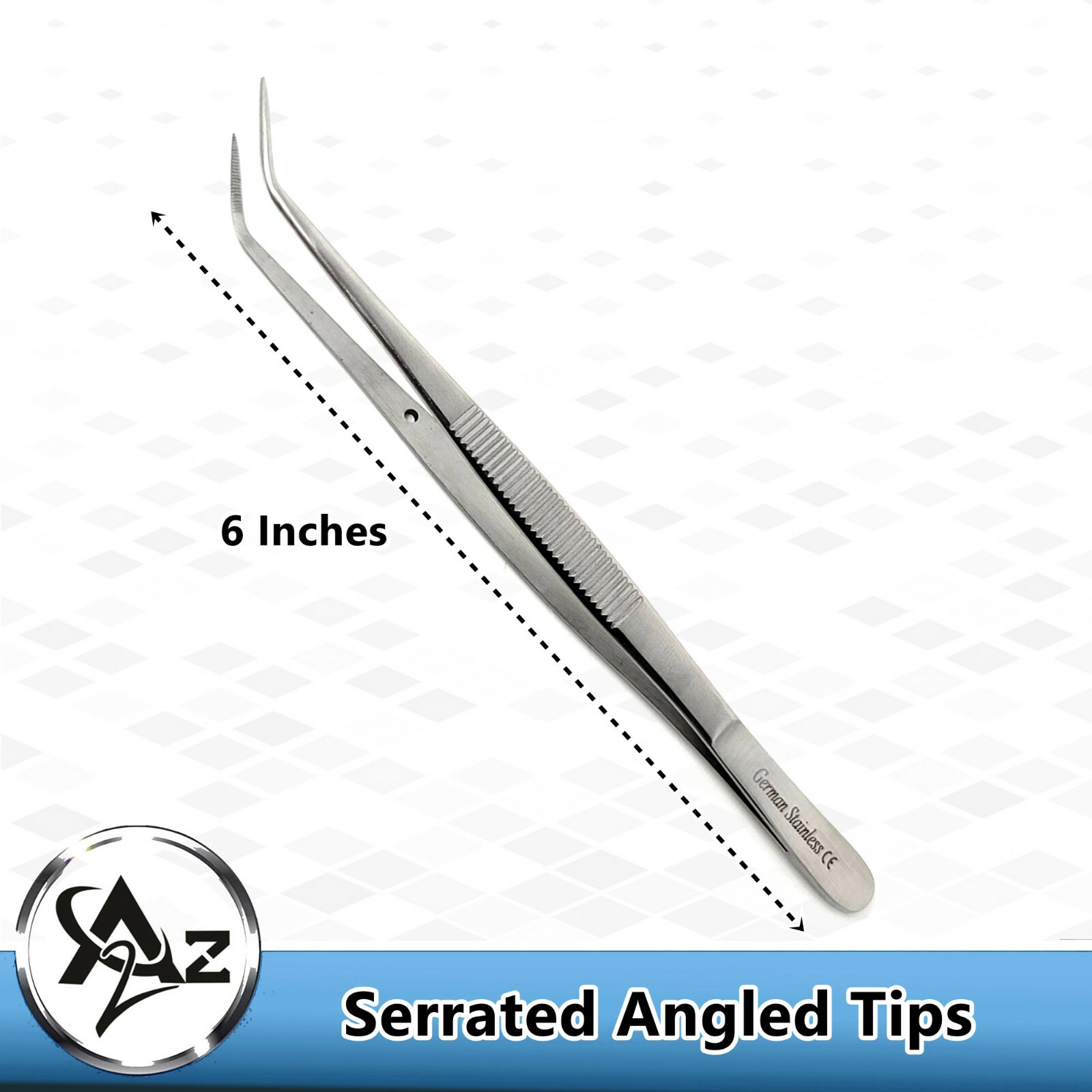 2 Pc Stainless Steel Tweezers Nail Sticker Rhinestone Picker Kit Nail Art Tool